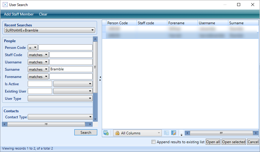 Searchforcontact